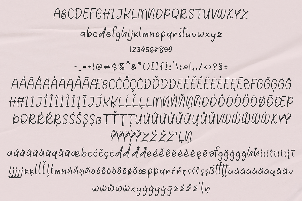 Unique moments, a Handwritten Font by Alexander Tiunov (Photo 6 of 6)