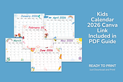 2026 Canva Kids Calendar Template, a Card Template by Snapybiz (Thumbnail 8 of 10)