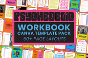 Psychedelic Canva Workbook Template, a Brochure Template by WorkShy Studio (Thumbnail 1 of 8)