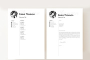 resume template with photo, a Resume Template by PinkJellyfish (Thumbnail 4 of 5)