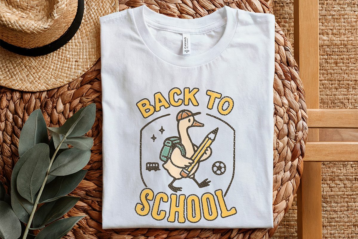 Back To School PNG, Cute Duck With, an Illustration by SharpMarketplace (Photo 5 of 9)