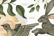 Watercolor vintage garden set, an Object Graphic by OrangePeafowlArt (Thumbnail 4 of 18)
