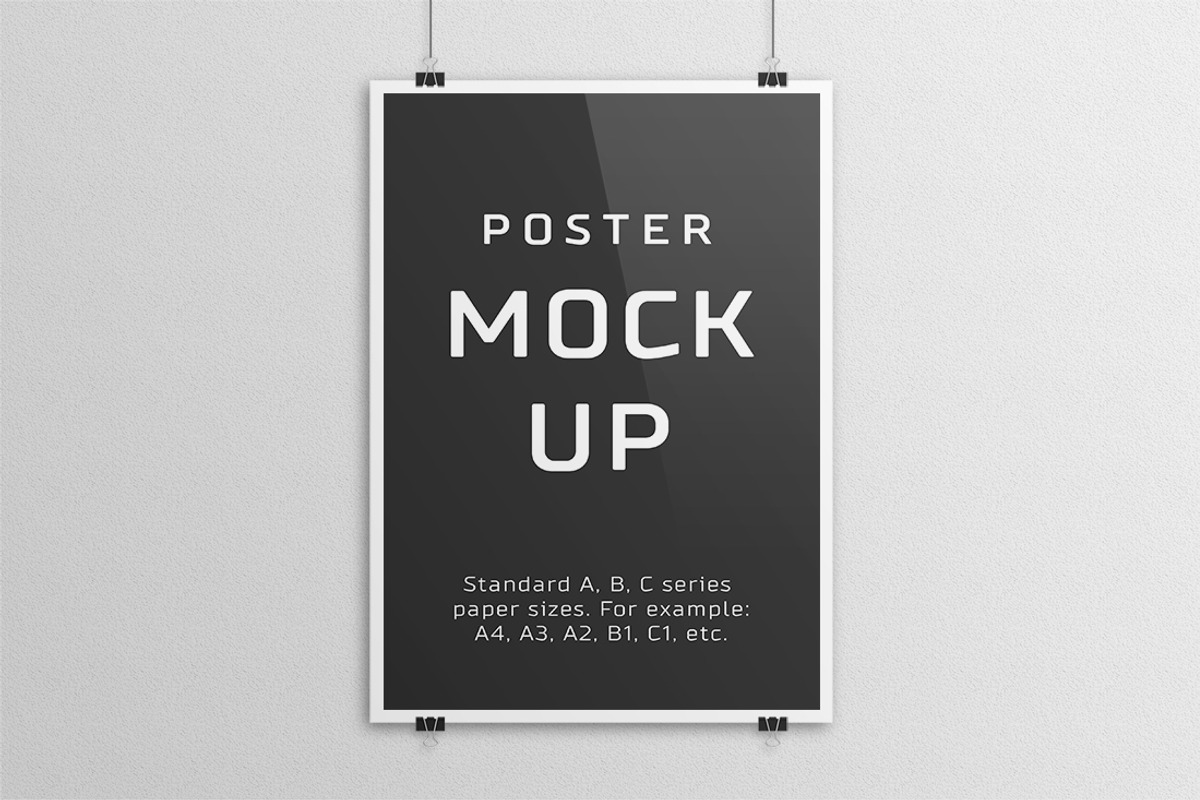 Poster Mock Up – A/B/C Paper Sizes, a Print Template by Petr Stránský (Photo 4 of 8)