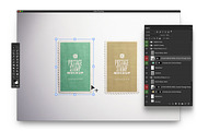 Postage Stamp Pair Mockup, an Advertising Mockup by Custom Scene (Thumbnail 7 of 11)