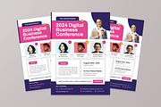 Digital Business Conference Flyer, a Flyer Template by MMPixelCraft (Thumbnail 3 of 5)