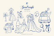 Whimsical Hand Drawn Set Wedding Day, an Object Illustration by ViktoriyaD (Thumbnail 16 of 17)