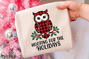 Hooting For The Holidays Owl PNG Art, a Seasonal Illustration by CrexoraLab (Thumbnail 1 of 4)