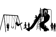 50 Kids Playground Silhouette Bundle, an Illustration by Gfx_Store (Thumbnail 46 of 51)