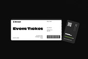 Event Ticket Layout Design Template, a Stationery Template by DesignCrest (Thumbnail 3 of 11)