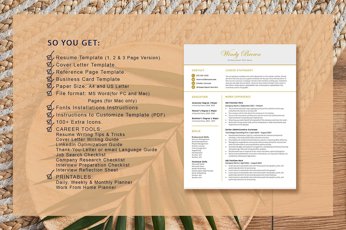 Modern Professional Resume Template, a Resume Template by VictoriousVita (Photo 7 of 8)