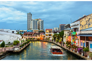 The old town of malacca a unesco world heritage site in malaysia stock photo, an Architecture Photo by Leonid Andronov
