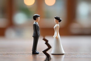 Bride and groom figurines standing, a Person Photo by MistyDay