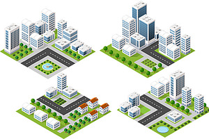 3D landscape city, an Object Graphic by AlexZeL