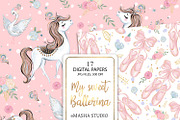 Ballerina Seamless Digital Papers, a Pattern Graphic by Masha  Studio (Thumbnail 8 of 10)