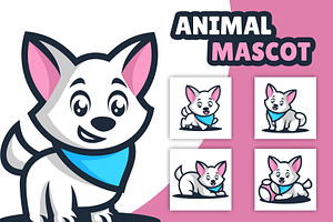 5 Cute Mascot Animal Logo Design, a Branding & Logo Template by Artnivora.Std