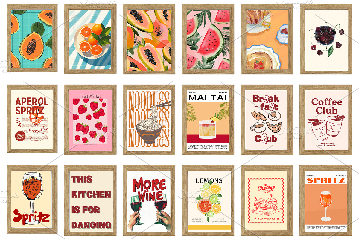 Kitchen WallArt Bundle,Kitchen print, a Wallpaper Photo by Chipshpow Graphics (Photo 2 of 10)