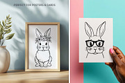 Cute Bunny. Easter Line Art, an Animal Illustration by Irina Ostapenko (Thumbnail 4 of 7)
