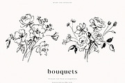 Hand Drawn Bouquets, a Decorative Illustration by PeDe Designs (Thumbnail 6 of 10)