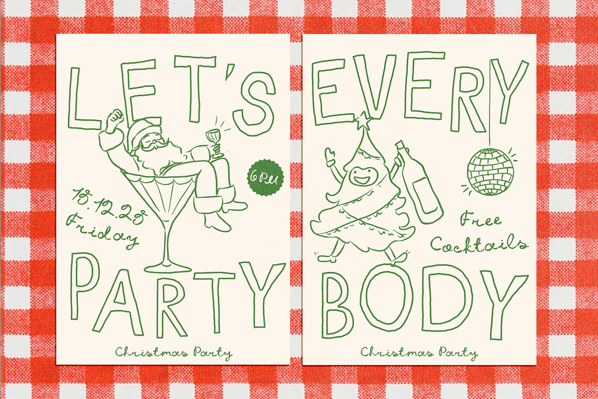 Whimsical Christmas Clipart Bundle, a Seasonal Illustration by Ayya Studio (Photo 4 of 21)