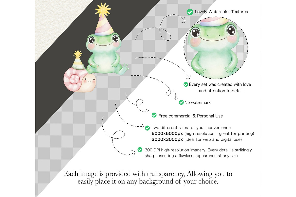 Forest Birthday Watercolor Clipart, an Illustration by CharmClipart (Photo 6 of 8)