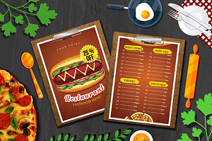 Restaurant Food Menu Mockups