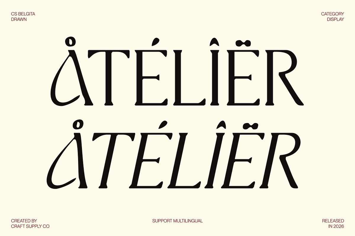 CS Belgita Drawn, a Serif Font by Craft Supply Co. (Photo 6 of 8)