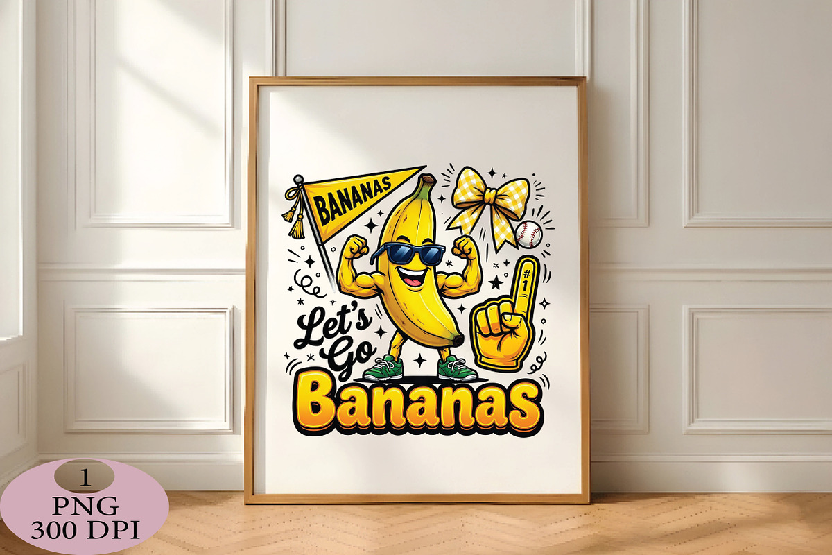 Lets Go Bananas PNG, an Illustration by Daily.Designs (Photo 5 of 5)