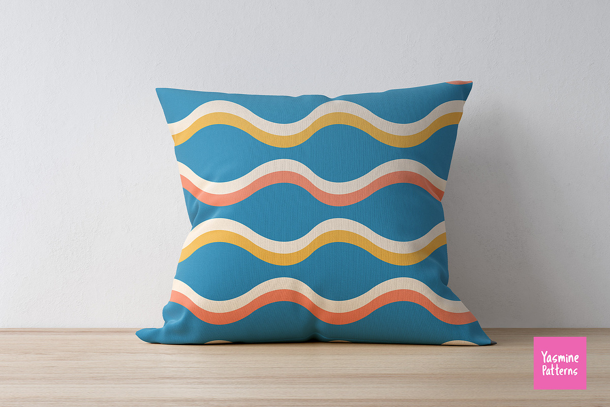 Groovy Waves Seamless Patterns, a Pattern Graphic by Yasmine Patterns (Photo 7 of 8)