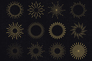 12 Vintage Sunbursts, an Object Graphic by Tori Design (Thumbnail 2 of 3)