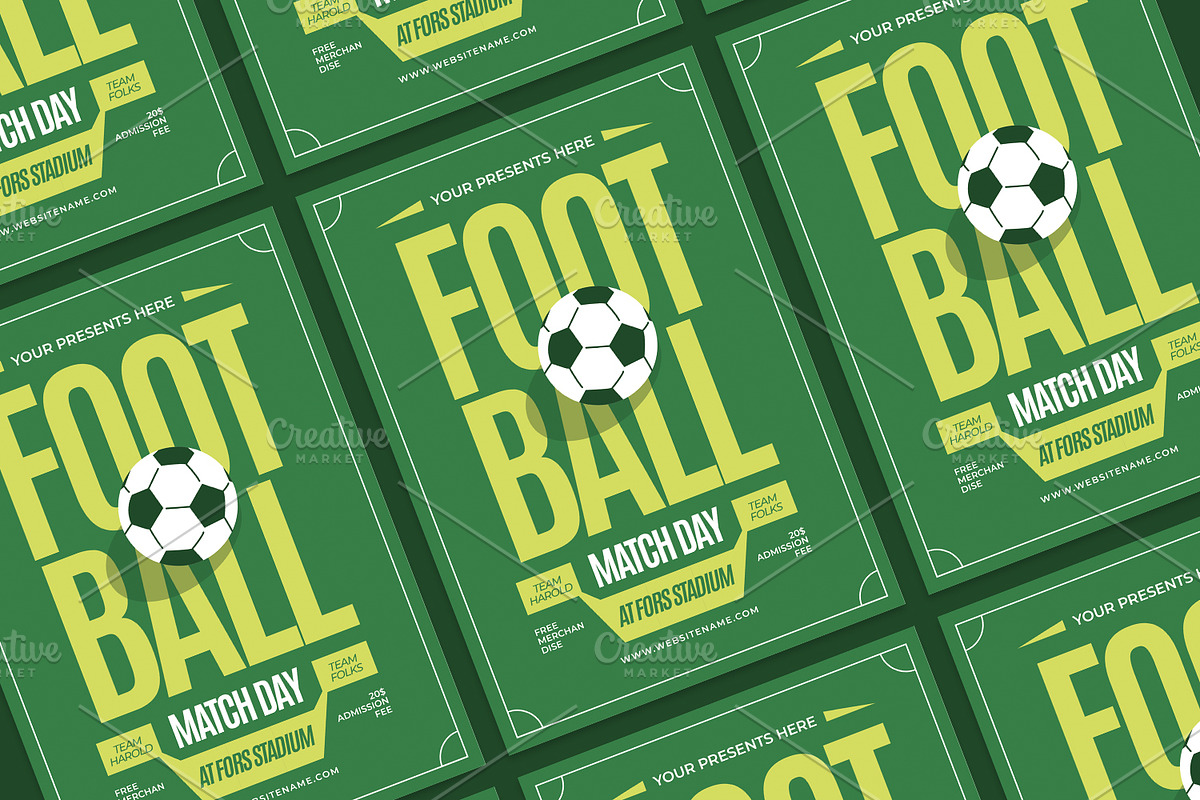 Football Match - Flyer, a Poster Template by Izdihaar_Studio (Photo 2 of 3)