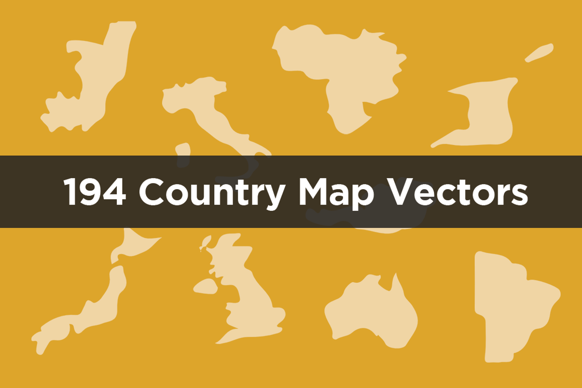 194 Country Map Vectors, a Graphic by Creative VIP