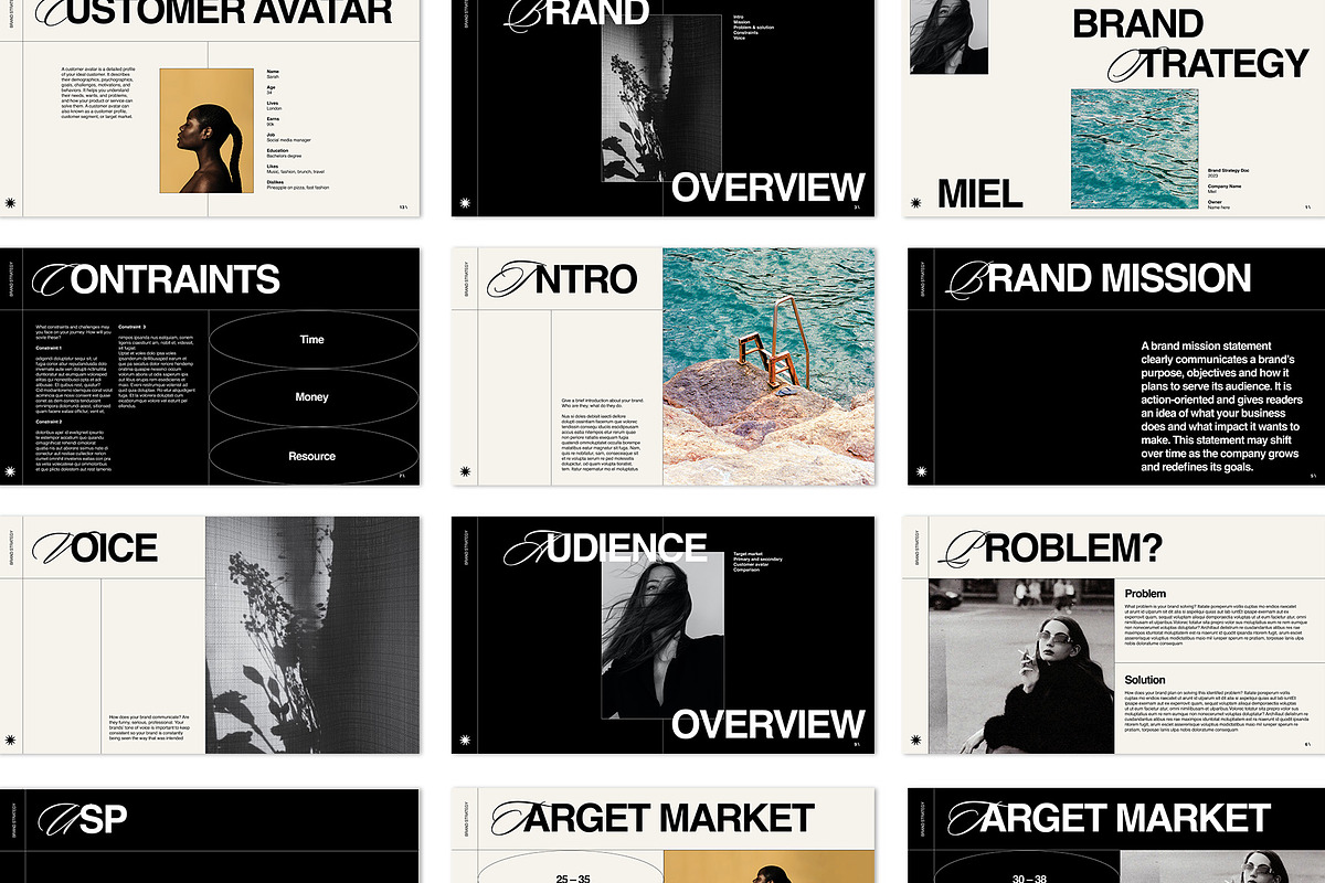 MIEL – Brand Strategy Template, a Design Template by TheMockeryShop (Photo 2 of 4)