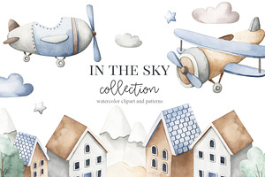 In The Sky - Watercolor Set