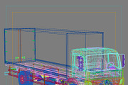 Commercial Truck Mercedes, a Cars & Vehicle 3D Model by Mechanik (Thumbnail 17 of 17)