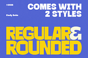 Kindly Bolde - Bold Retro Font, a Sans Serif Font by Haps Space (Thumbnail 2 of 17)