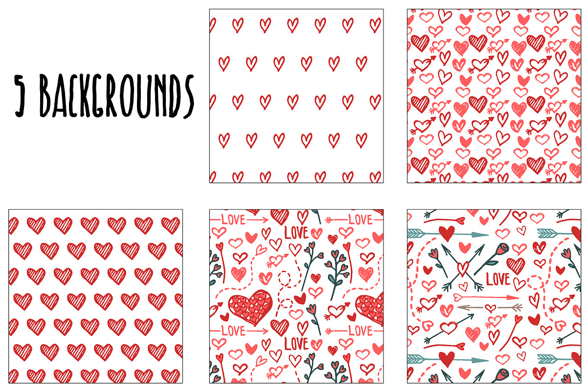 Hearts, arrows and frames, an Illustration by Lina_Lisichka (Photo 7 of 7)