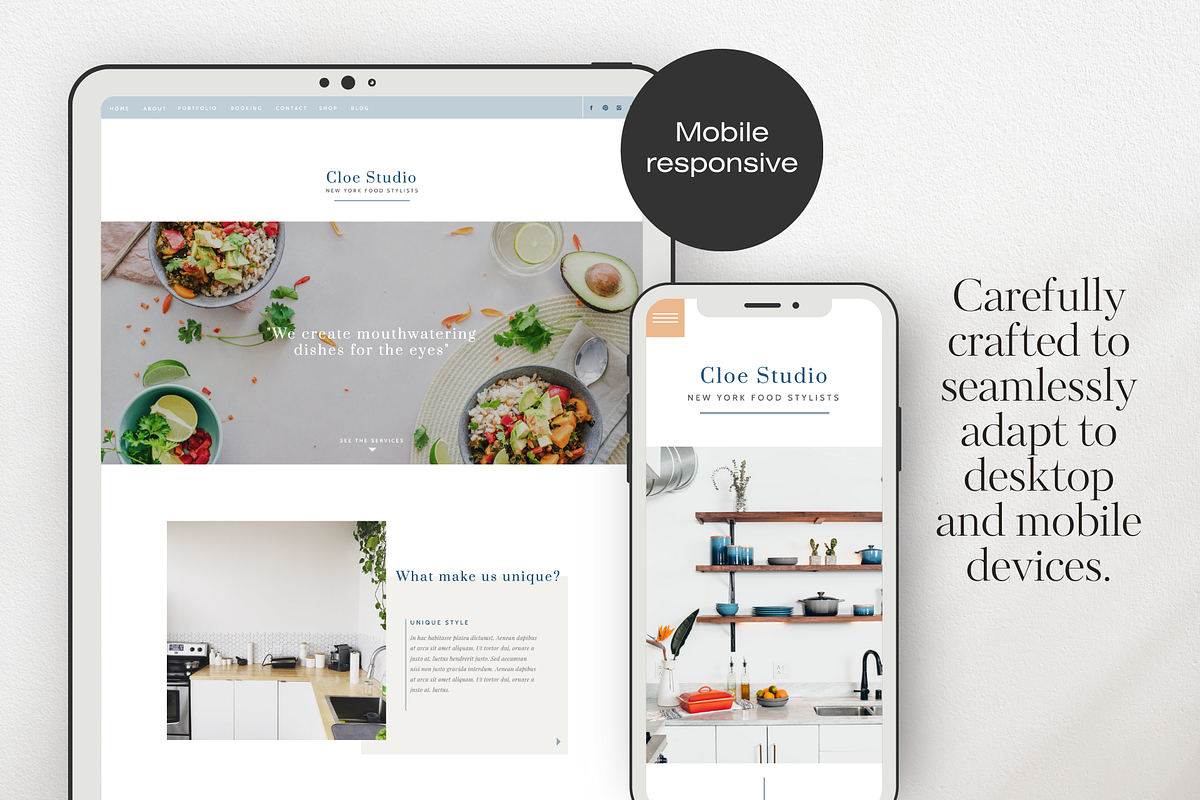 Showit Template - Cloe, a Websites & App Template by Creator Goodies (Photo 4 of 5)