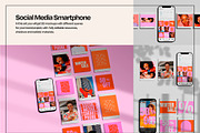 Social Media Smartphone Mockup Set, an iPhone Mockup by Mego-studio (Thumbnail 3 of 6)