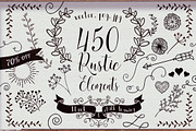 450 Rustic Elements 70% OFF, an Object Graphic by Olya Creative (Thumbnail 1 of 4)