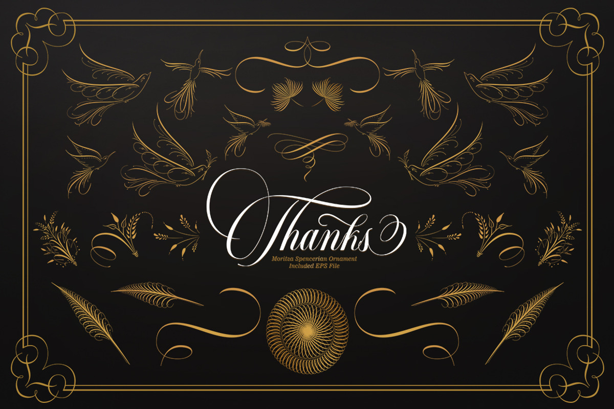 Moritza Script With Ornament, a Script Font by Max.co Studio (Photo 12 of 12)