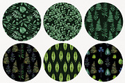 Botanical watercolor leaves set, a Decorative Illustration by Art AleshkaK (Thumbnail 9 of 10)