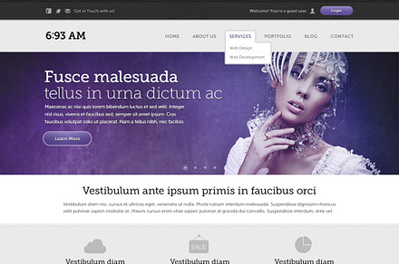6:93 AM Website Template