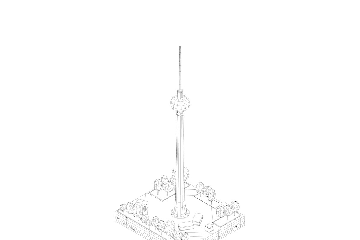 Polygonia World Landmarks Bundle, an Architecture 3D Model by Anton Moek (Photo 23 of 23)