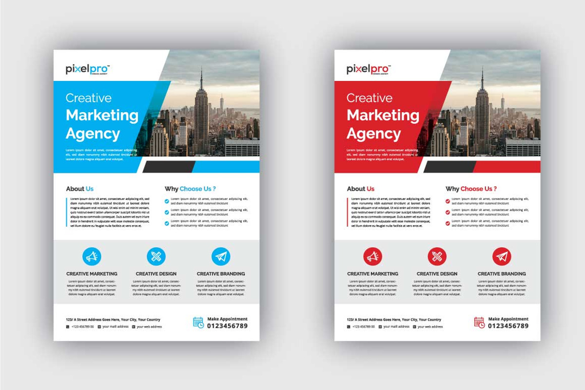 Clean Business Flyer Template, a Flyer Template by Pixel Pro (Photo 1 of 2)