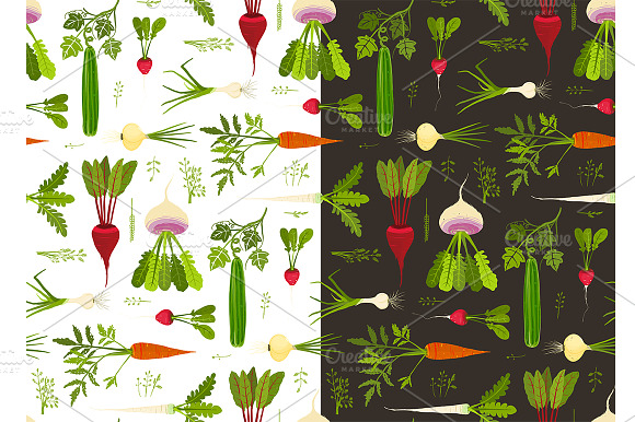 Vegetables Seamless Pattern