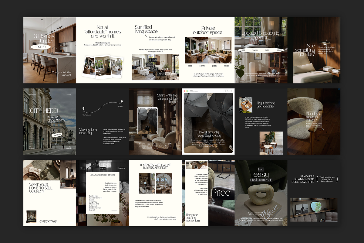 Real Estate Carousels and Captions, a Social Media Template by Meraki Templates (Photo 5 of 11)