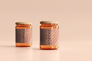 Amber Jars Mockup Collection