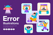 Error Illustrations Art Set, a Technology Illustration by Brickclay (Thumbnail 1 of 9)