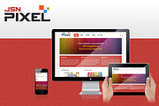 JSN Pixel-Responsive &EasyBlog Theme, a Websites & App Template by JoomlaShine (Thumbnail 1 of 4)
