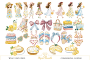 Watercolor Citrus Wedding Clipart, an Illustration by MockupWizard (Thumbnail 2 of 7)